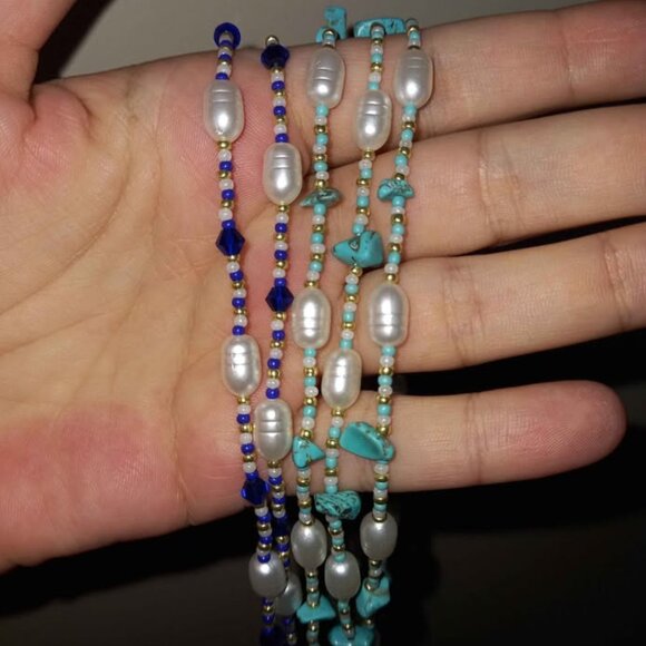 ✨ Elegant & Earthy Statement Necklace! ✨ Handmade Natural Stone & Stainless Stee - Picture 5 of 5